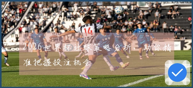 2026世界杯让球策略分析，助你精准把握投注机会